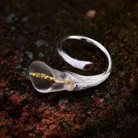 Fashion-Calla-Lily-Flower-925-silver-ring (12)